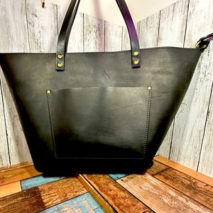 Black Oversized Tote Portland Leather Goods